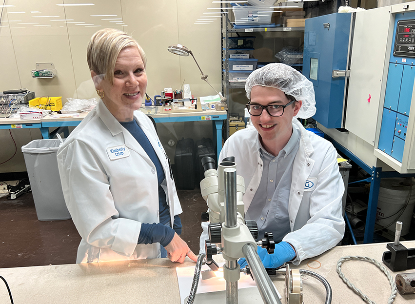 VPG engineers working with precision measurement technology